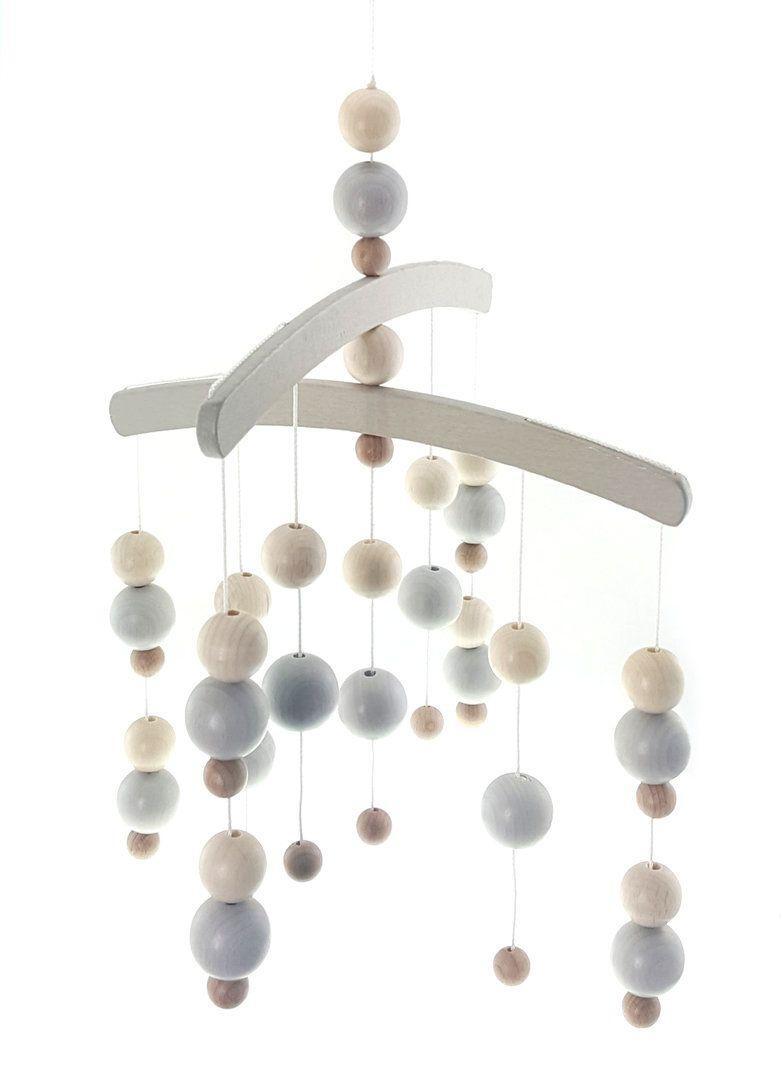 Hess Holz Spielzeug GmbH & C Babyspielzeug Mobile Kugeln grau BxHxT 7x52x27cm NEU 10275