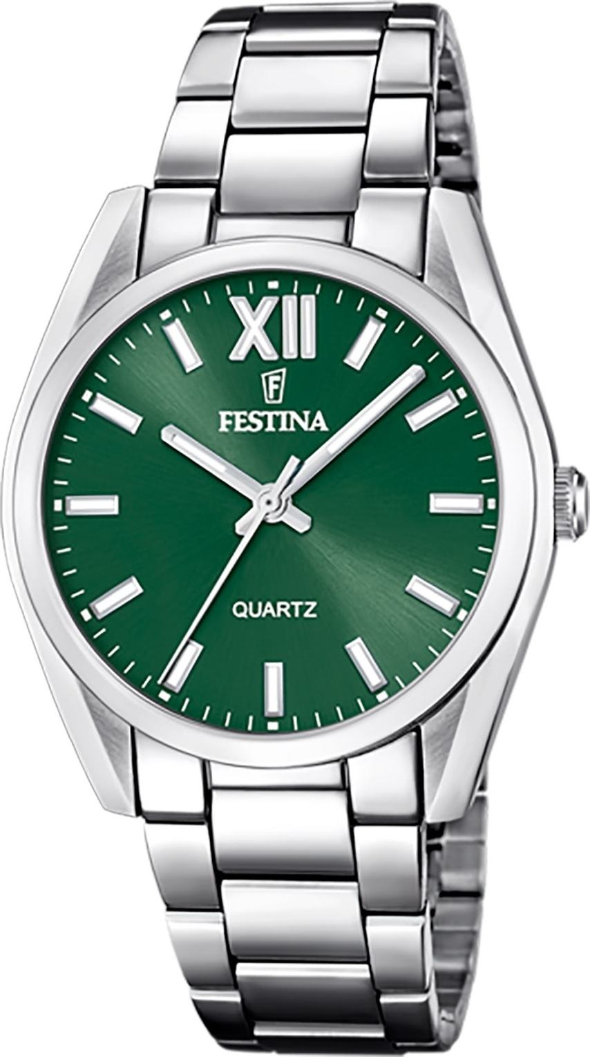 Festina dámske náramkové hodinky z nehrdzavejúcej ocele strieborné ležérne D2UF20622/4
