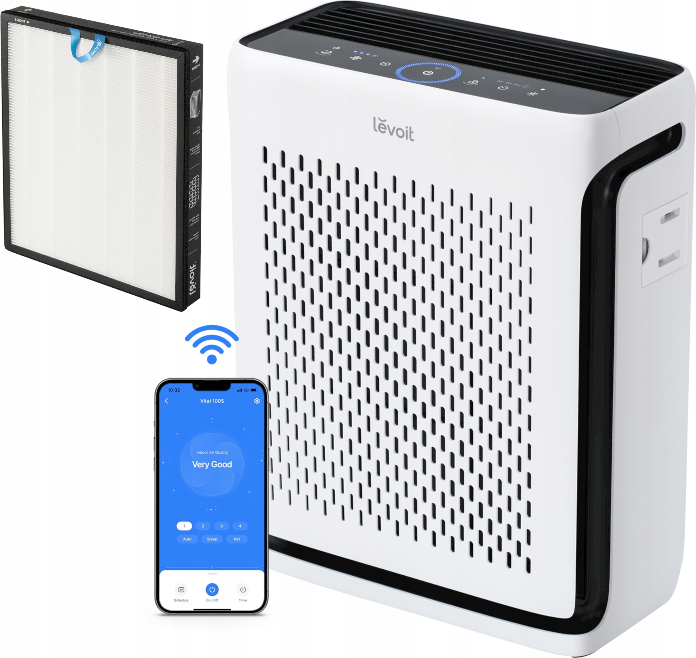 Luftreiniger Levoit Vital 100S Smart 3-Filtration Hepa Silent Washer