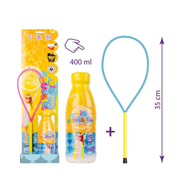 TUBAN Tuban Muilo burbulų žiedas + Muilo burbulų skystis 400 ml 860TU3440