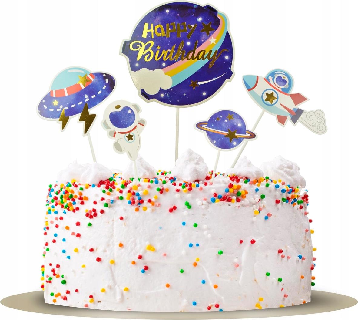 Joker Tortendekoration - Galaxie 5-tlg.
