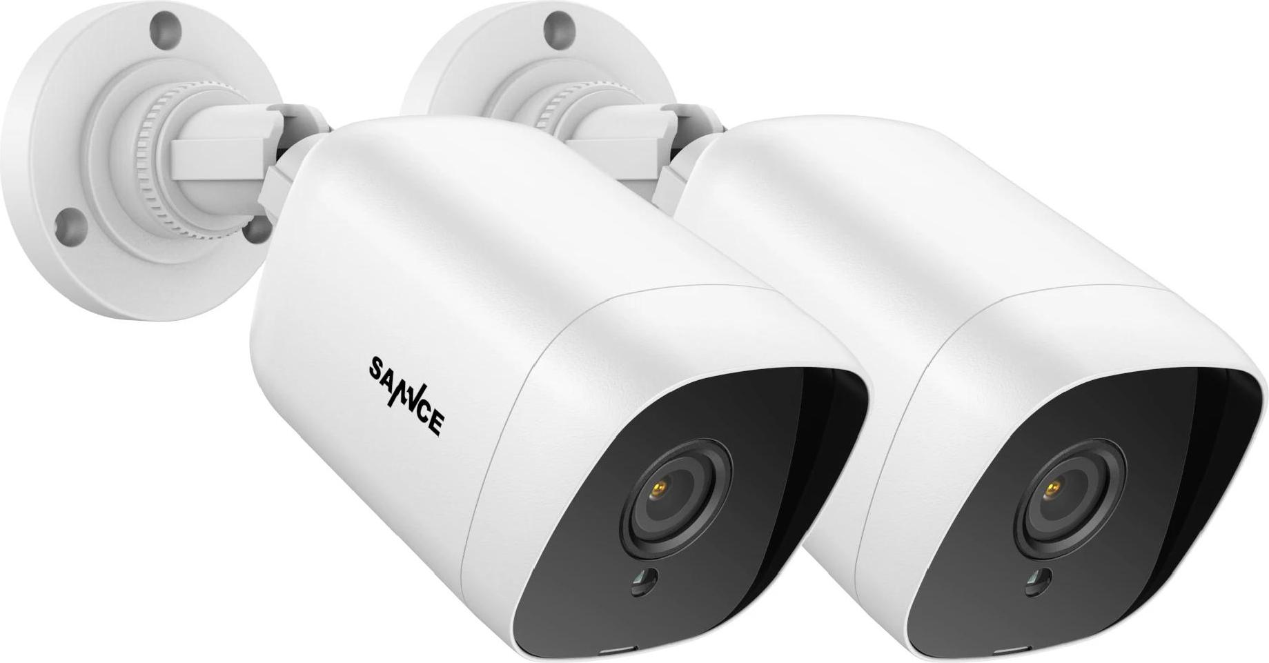 Bezpečnostné kamery CCTV, rozlíšenie 2 MP, nočné videnie do 30 metrov, vnútorné a vonkajšie použitie, 2 ks kamier