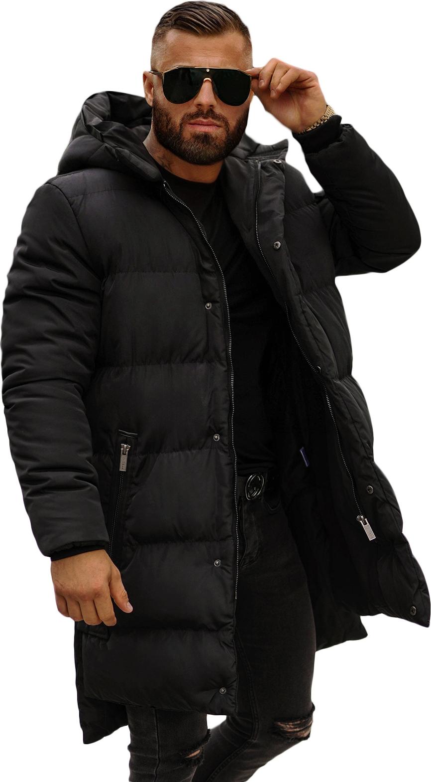 Herren Winterjacke Schwarz OZONEE O/M799 M