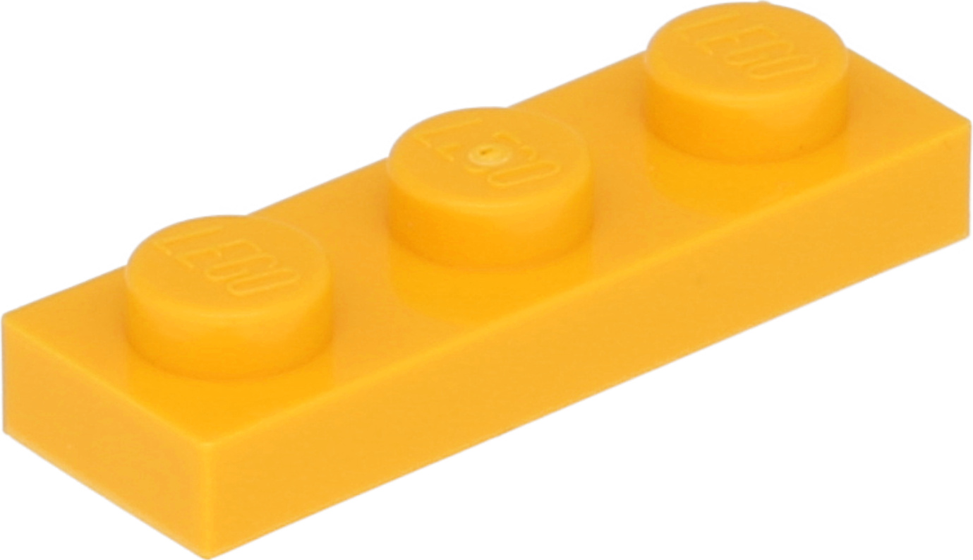 Lego® 1x3 doska 3623 - 1 kus Svetlá svetlooranžová