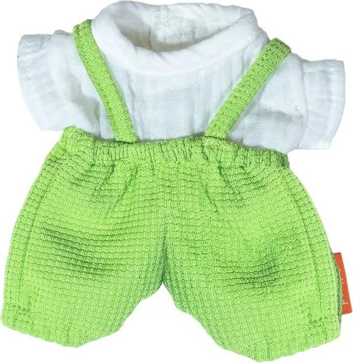 Miniland Puppenkleidung Hose mit Hosenträgern und T-Shirt 21cm - Puppenzubehör 31573