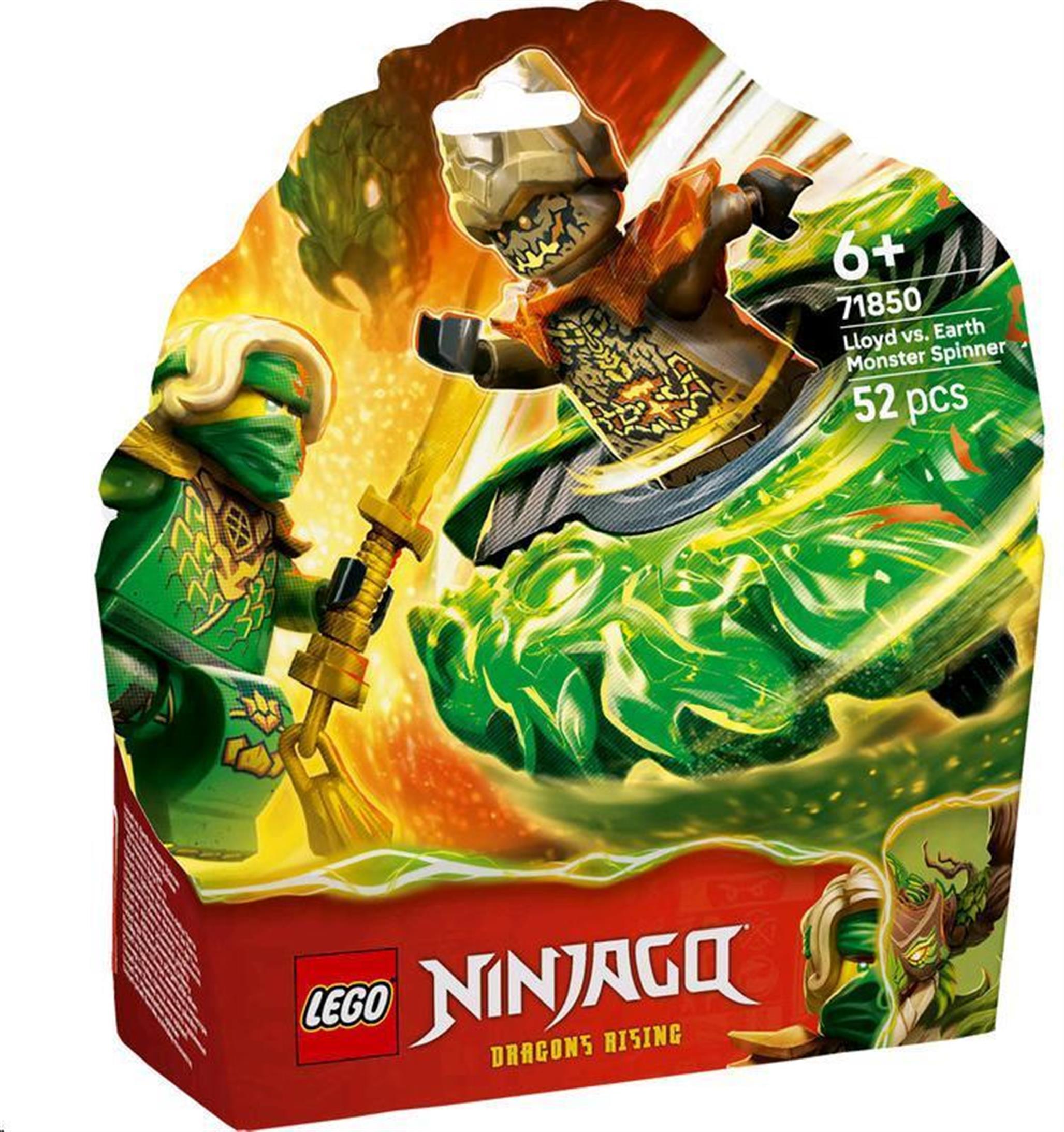 LEGO NINJAGO Lloyd vs. spinner pozemskej príšery, Stavebnica, 6 rok / roky, Plast, 52 kusov, 115 g