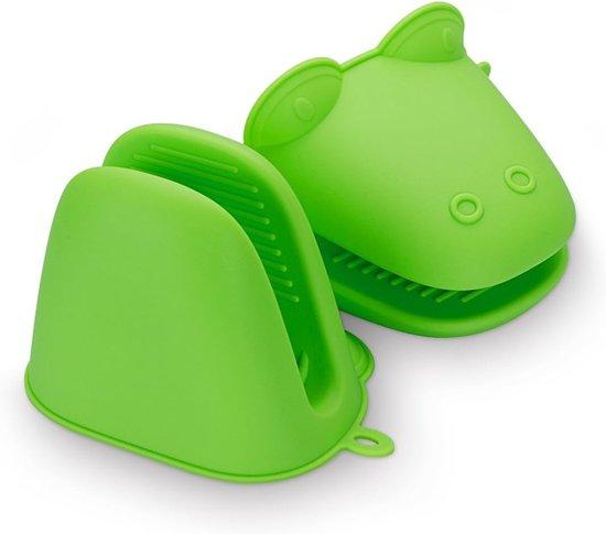 Famanu – 2 Stück Silikon-Ofenhandschuhe – Ofenhandschuhe – Silikonhandschuhe – Rutschfest – Topflappen – Grillhandschuhe – Hitzebeständig – Farbe: