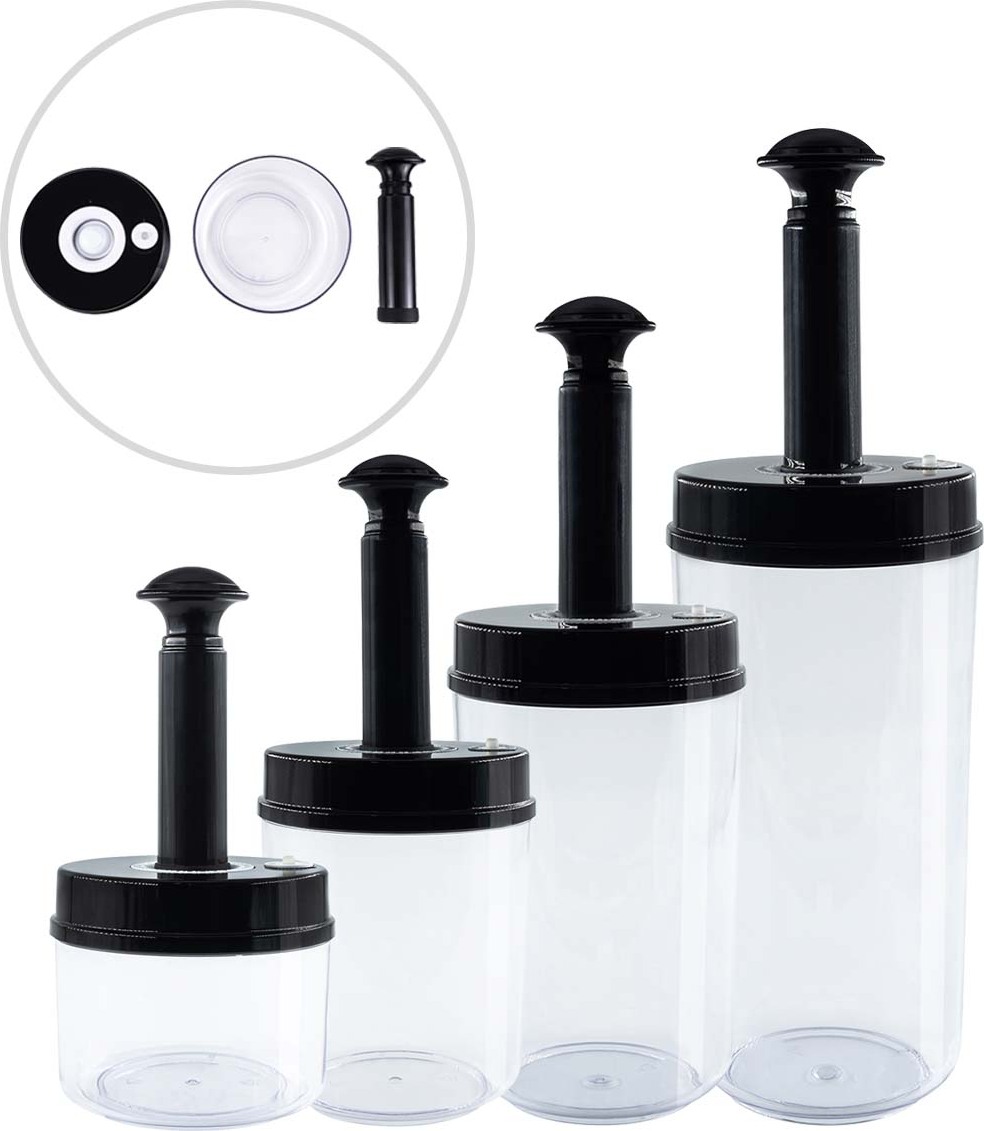 Macom Just Kitchen 104 Smart Wet Bin Vakuumbehälter | Kabellos, Wiederaufladbar Per USB | 7,5 Liter Für Nassfutter & Tiernahrung