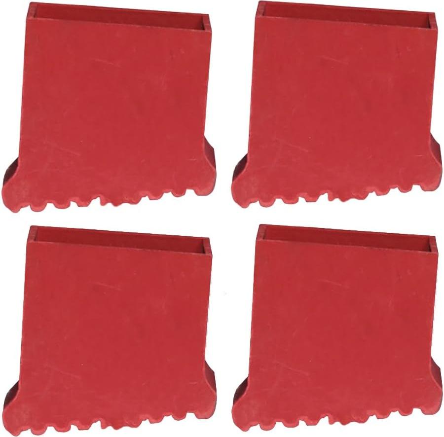 Markenlos 2 Paar rutschfeste Leiterfüße - Gummi-Pad Ersatz - Stehleiter Füße Abdeckung - Leiter Fuß Pad Erweiterung Leiter Ersatzteil