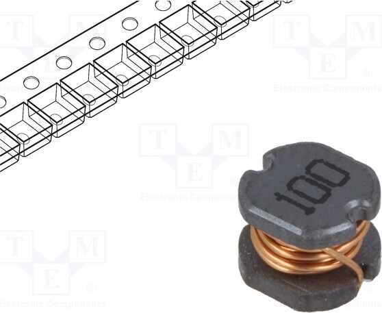 TNE 1x Drossel: Draht -40÷125°C 1,44A TCK-047 Ringdrosseln 100m 20% SMD 10uH _1GH_TCK-047