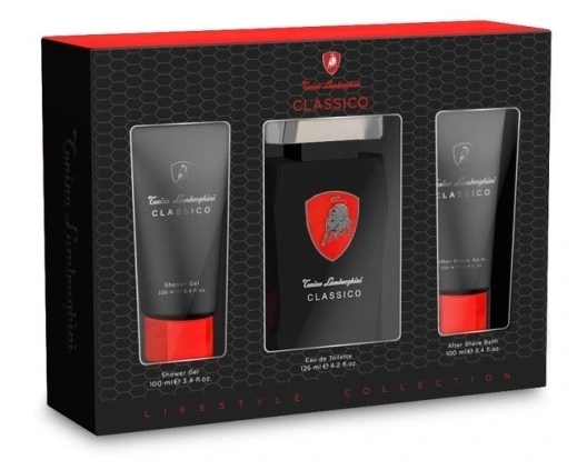 Lamborghini Classico EDT 125 ml + sprchový gél 100 ml + balzam po holení 100 ml darčeková sada