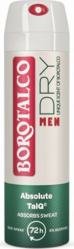 Borotalco Men Absolute Extra Dry avec Absolute TalQ, Männer, Deodorant, Spray-Deodorant, Spray, 150 ml, 72 h 903446