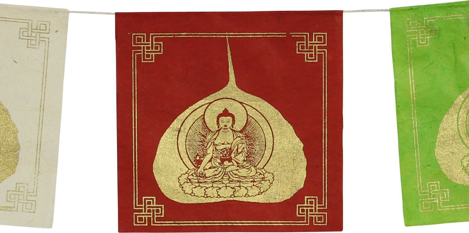 Freak Scene Gebetsfahne - Buddha - bunt - ca. 10,5 x 10,5 cm Wa0095