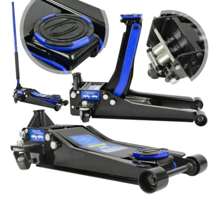 Sonstige 3T Hydraulischer Hebewagenheber75-500MM Bodenheben Autoaufzug Wagenheber