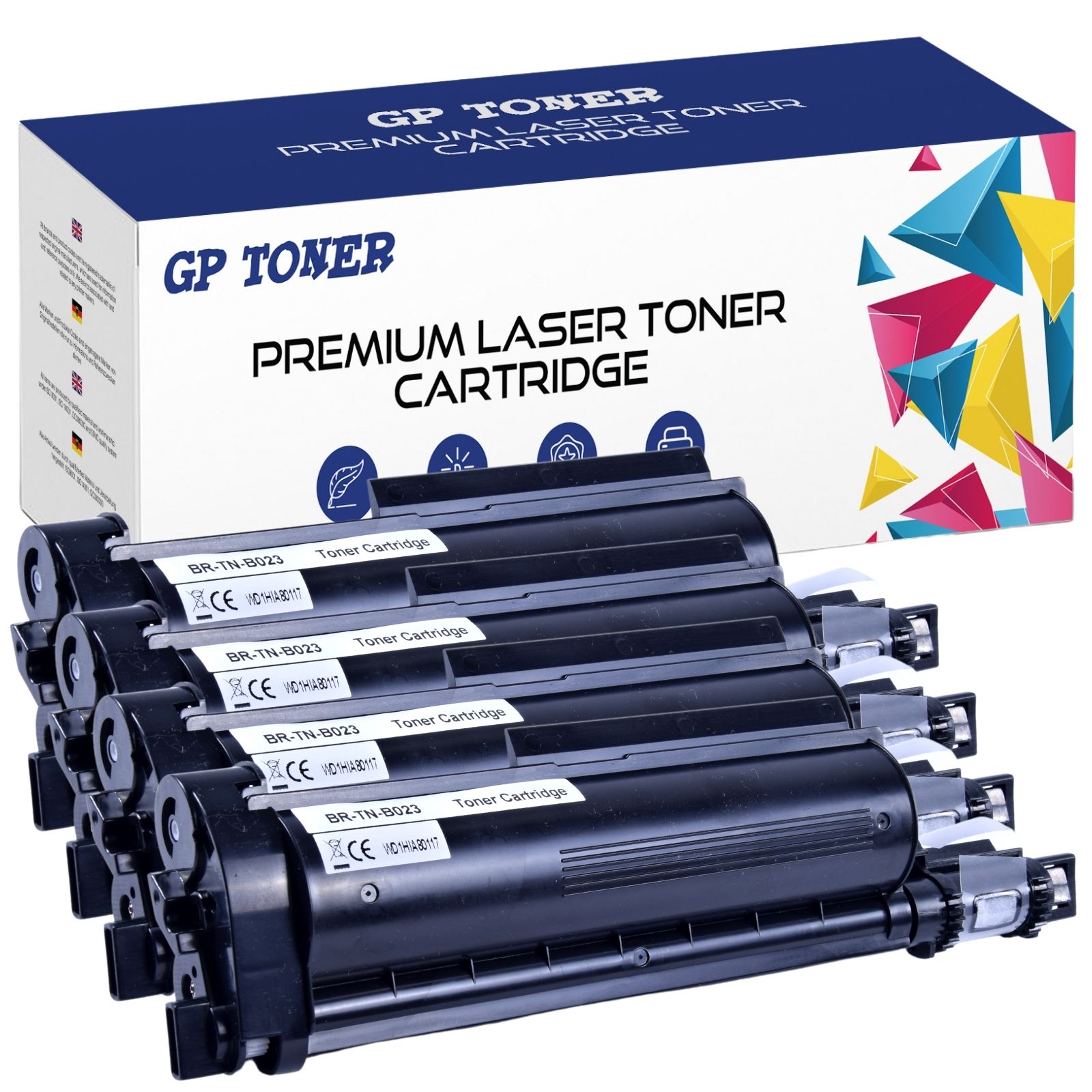 4x Kompatibilný toner pre Brother TN-B023 DCP-B7520DW HL-B2080DW MFC-B7715DW Čierny