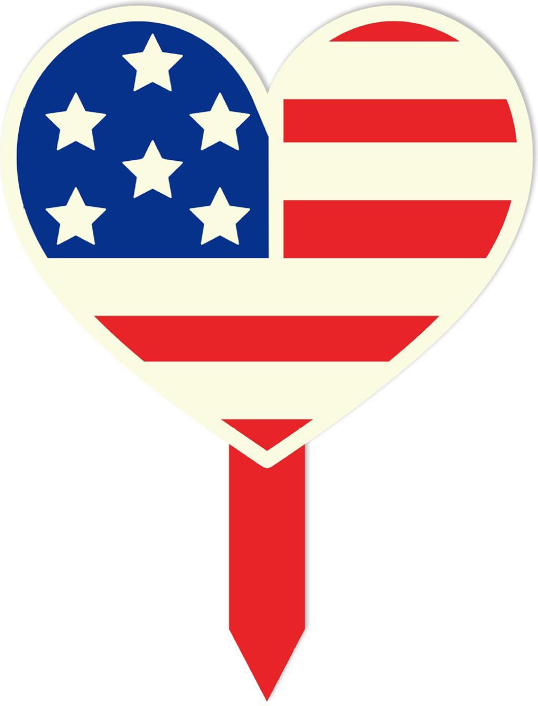 Hdvery Patriotischer Gartenstecker im amerikanischen Stil, Außenstecker, 4. Juli, Feiertagsdekor für Zuhause, Unabhängigkeitstag, Hof, Rasendekoration 4433604@Hdvery