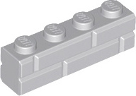 50 kusov LEGO, diel c. 15533 vo svetlosivej farbe (svetlomodrá sivá)