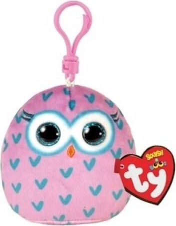 Ty Squish A Boo Clips Winks Owl 8cm