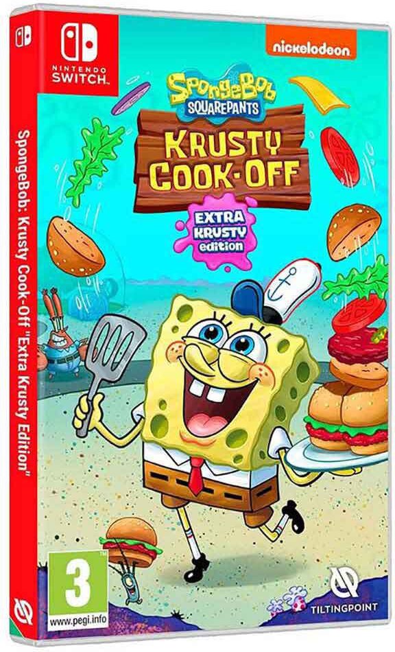 Nintendo Games Switch Spongebob Krusty Cook Off Extras Krusty Edition Silber PAL Silber PAL