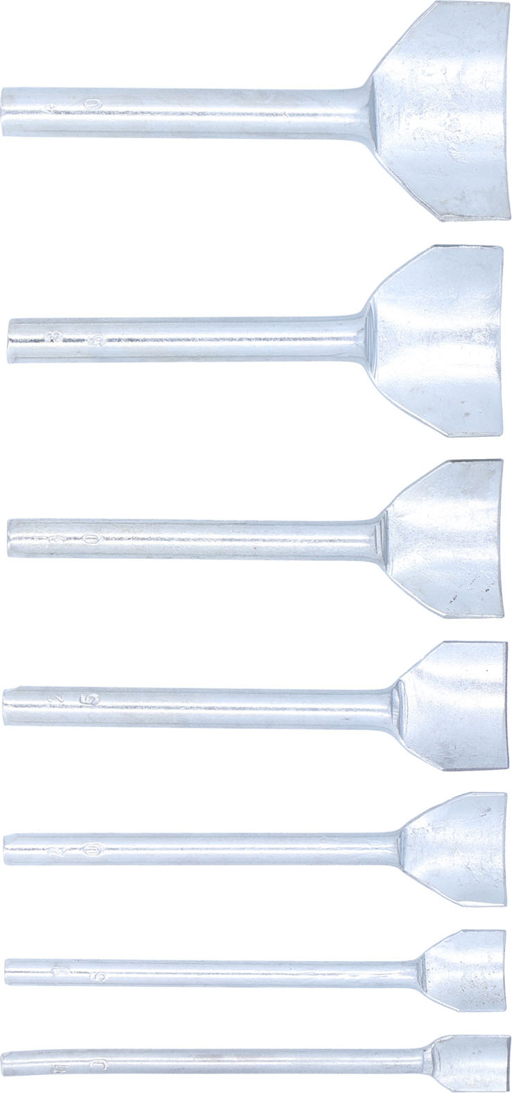 Cocosity 7Pcs HalfRound Cutter Punches Kohlenstoffstahl 1040mm Leder Hand Gravur Craft Tools