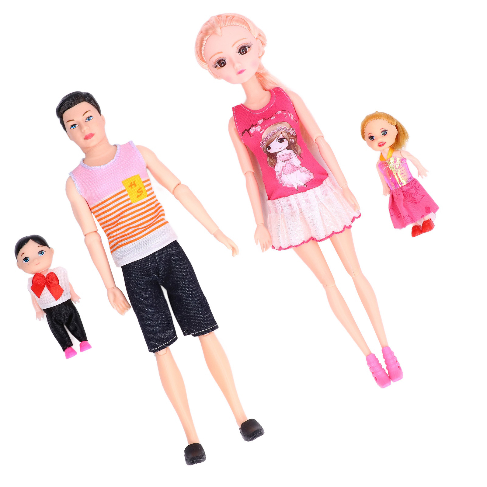 Cocosity Familie Puppen Set,Schwangere Mama Puppen Set,Familie Puppen,Papa Schwangere Mama Puppe,Familie Puppen Set,Papa Mama Puppen Set