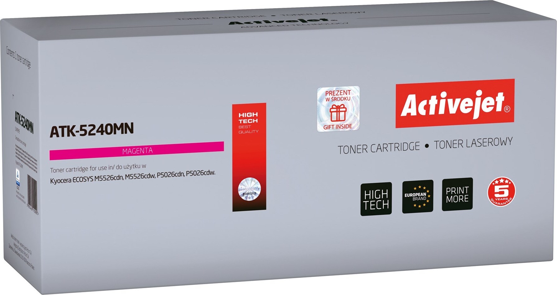 Activejet ATK-5240MN, 0 strany, 3000 strany, Purpurová, 1 kusov