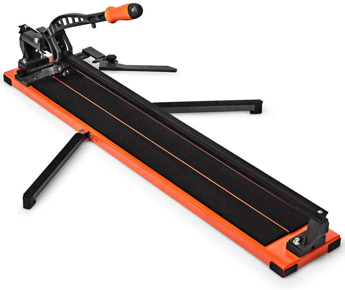 COSTWAY Fliesenschneider manuell, Handfliesenschneider / 90 cm Schnittl?nge / 14mm Schnittdicke/Winkel von 0° bis 60° 36" / 110x25x18cm TL35162