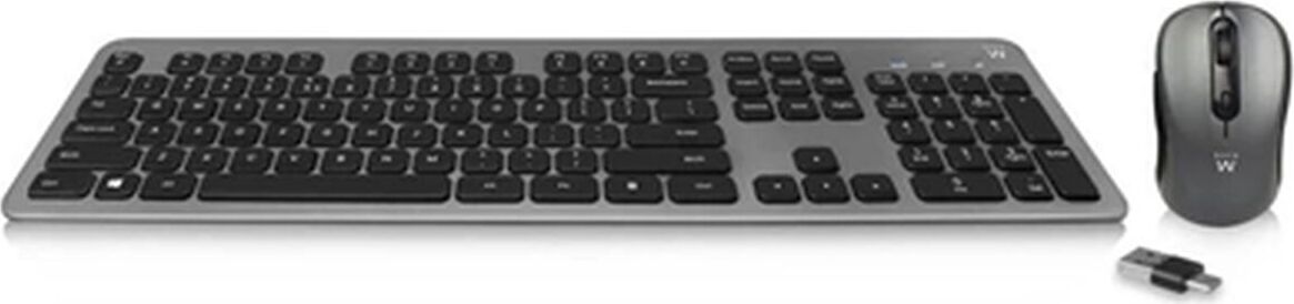 Tastatur Ewent EW3272 Schwarz Qwerty Spanisch QWERTY