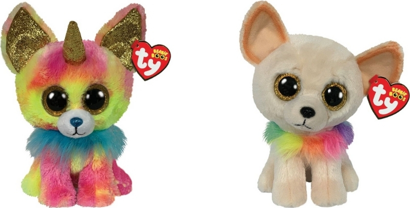 Ty - Stofftiere - Beanie Boo's - Yips Chihuahua & Chewey Chihuahau