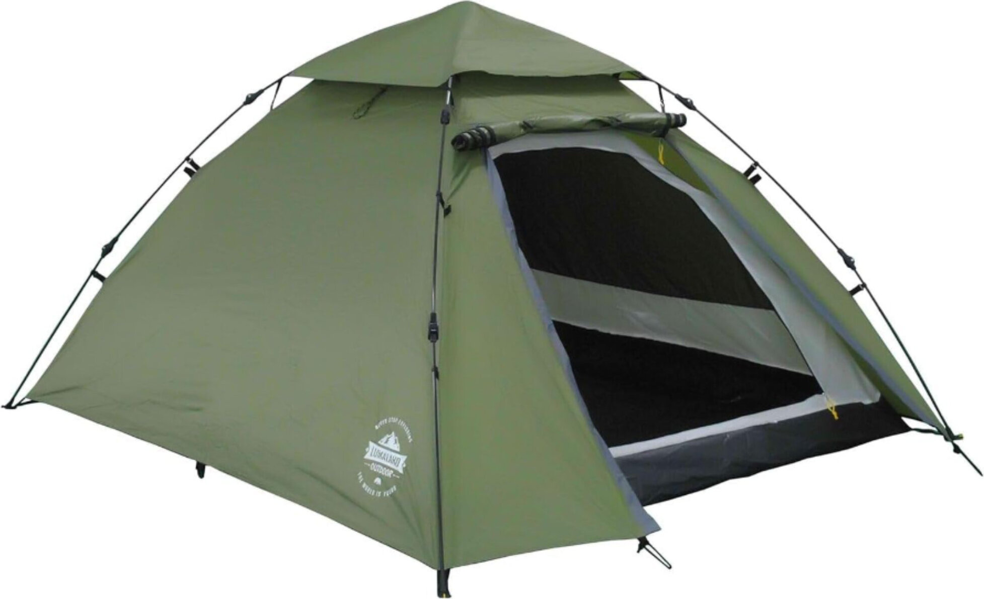 Lumaland Where Tomorrow Pop Up Kuppelzelt Wurfzelt 2-3 Personen grün L-8070a