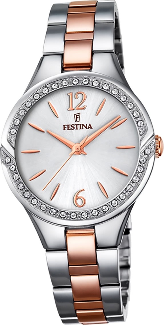 Festina Dámske hodinky z nehrdzavejúcej ocele F20247/1 Náramkové hodinky strieborné Mademoiselle D2UF20247/1