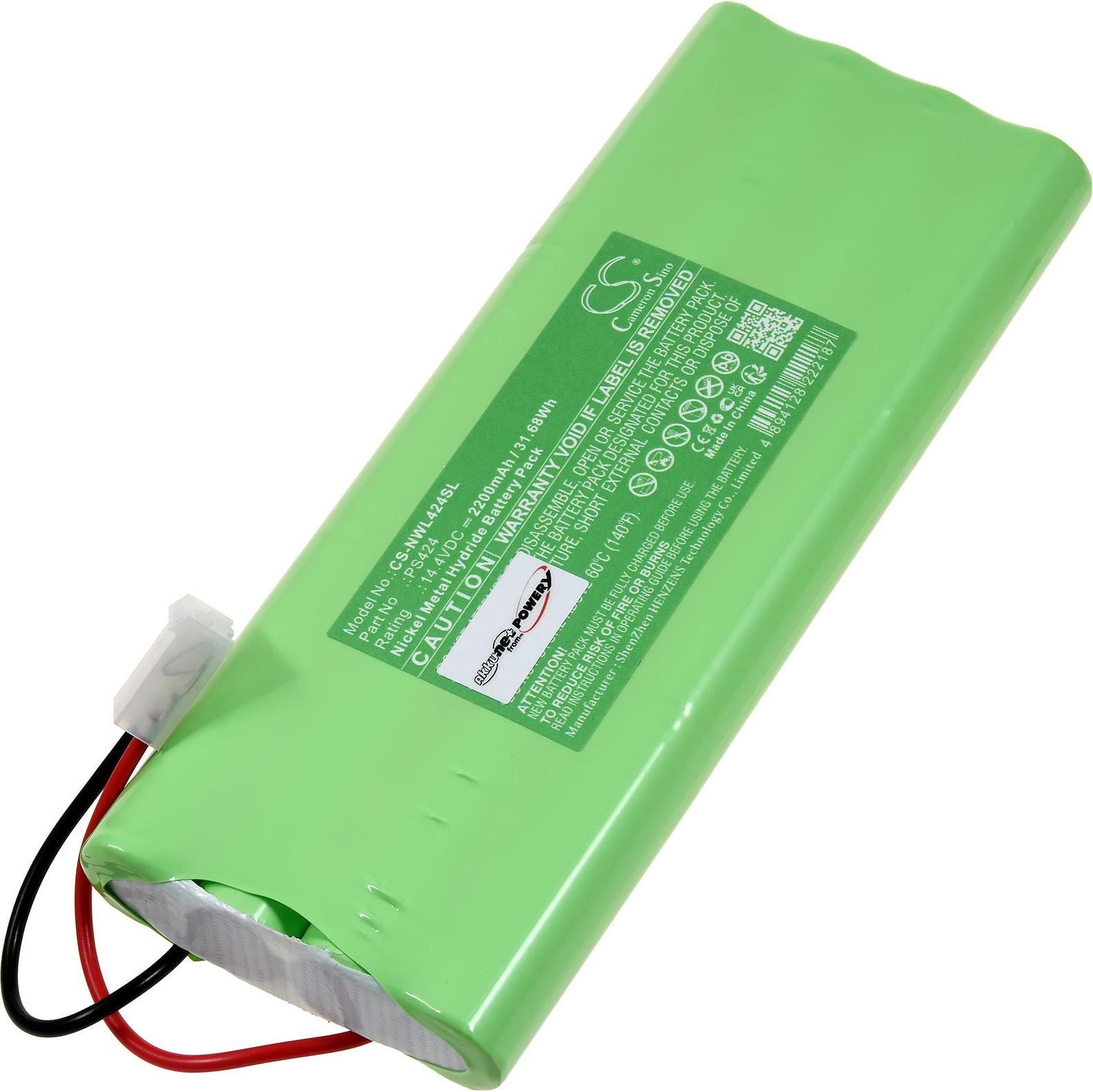 Powery Akku für Nice Walkykit 1024 2024 Drehtorantrieb G1.76.NIC.1.1E