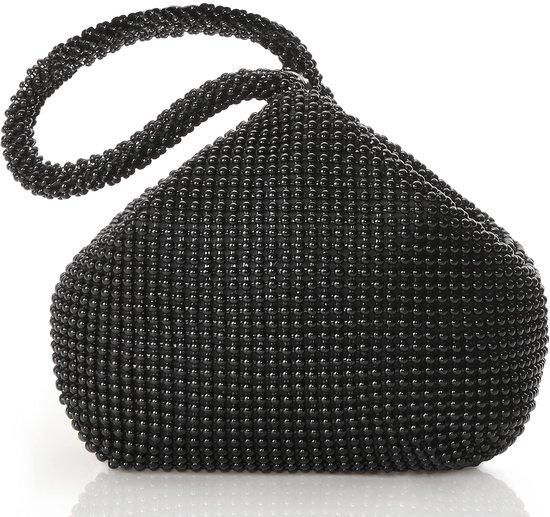 OEM Glitzer Clutch Handtas Schwarzes Damenschmuck für 20er Jahre Abendveranstaltung 2026