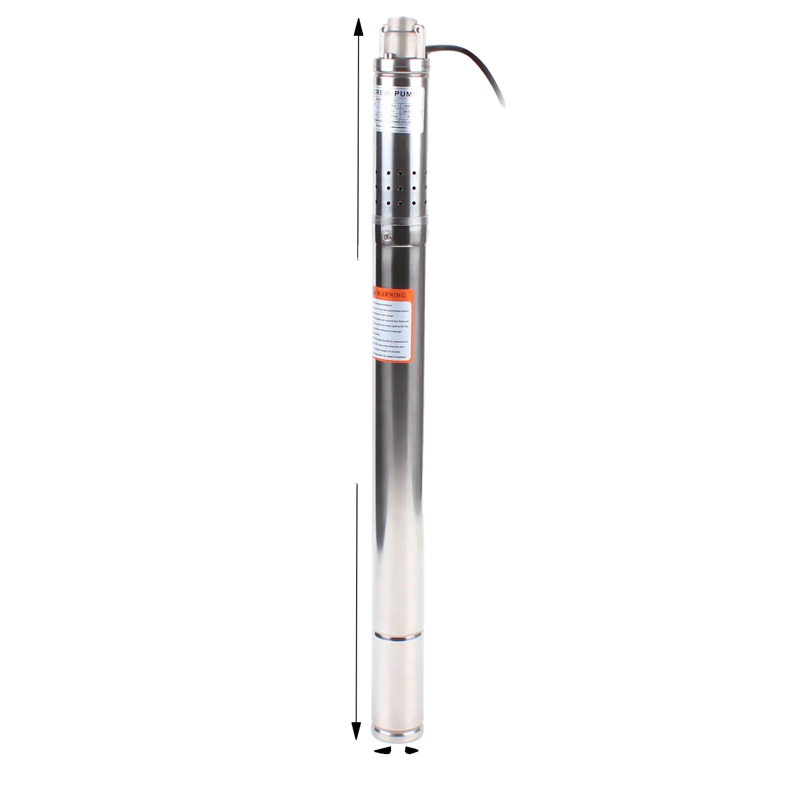Ponorné čerpadlo do hlbokých studní, nerezová oceľ, max. prietok 1000 l/h, 220 V, 220VSilverEU