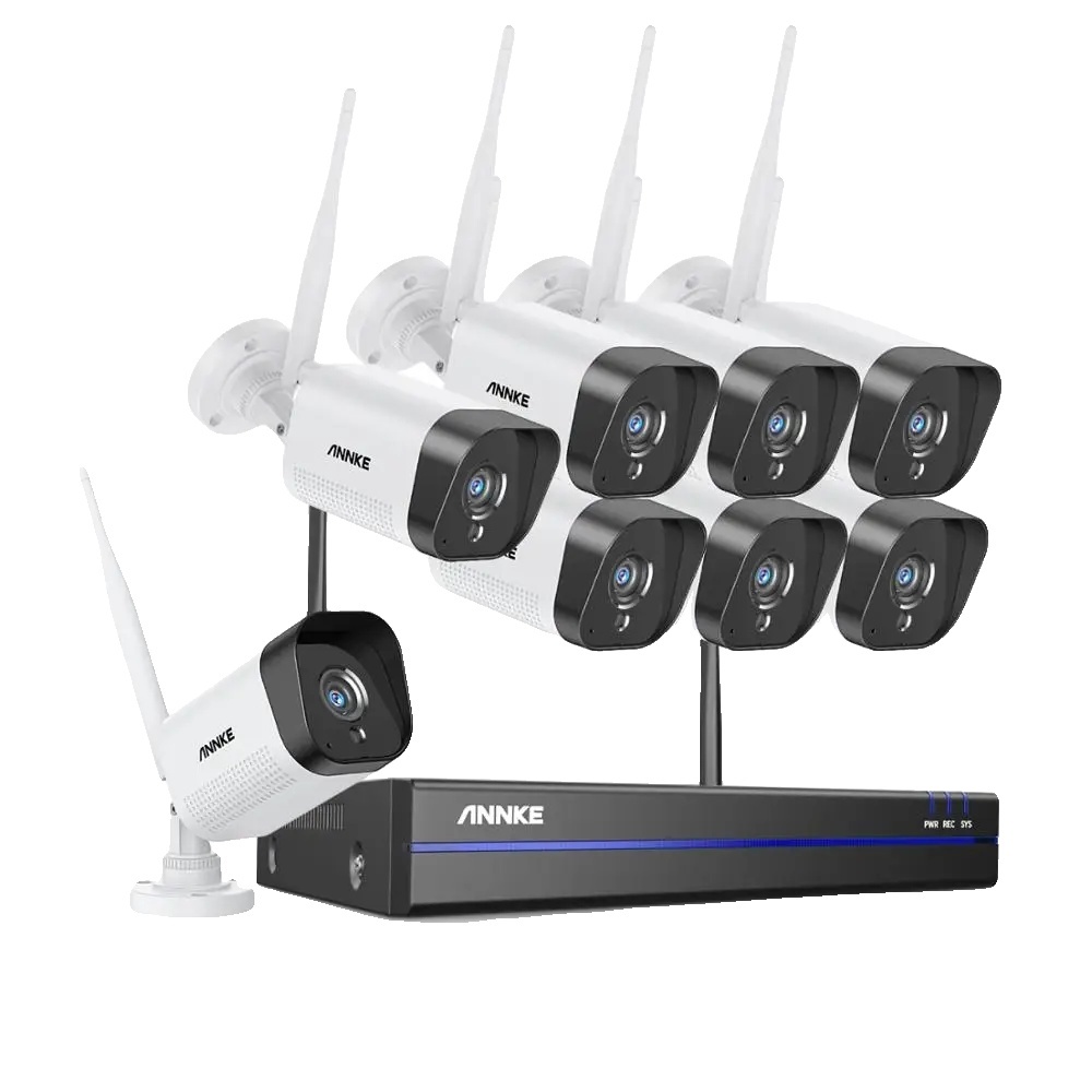 Bezdrôtový bezpečnostný kamerový systém, 3MP video, 100ft nočné videnie, 1T