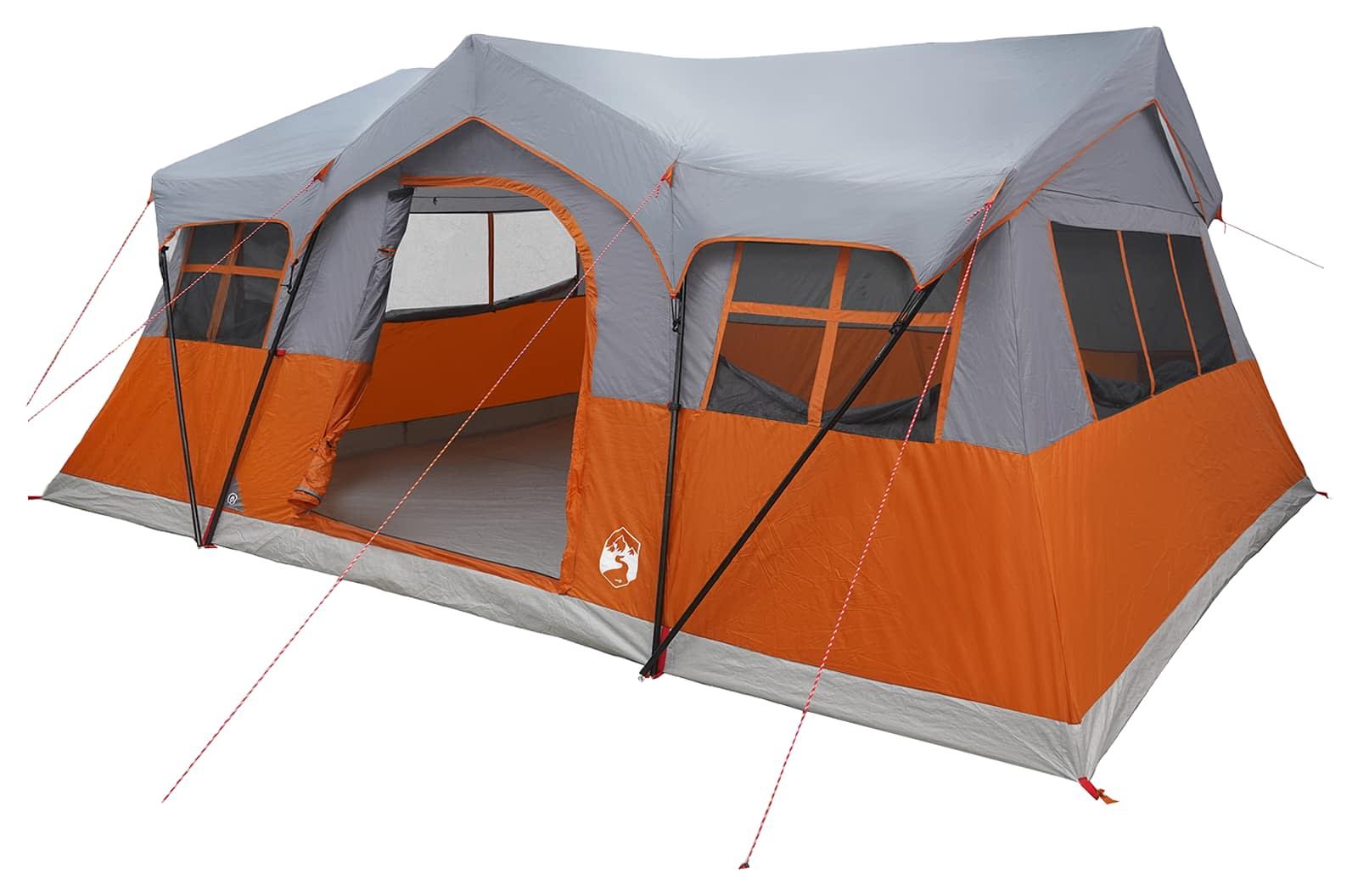 Syfax Familienzelt 487 x 340 x 216 cm Grau und Orange
