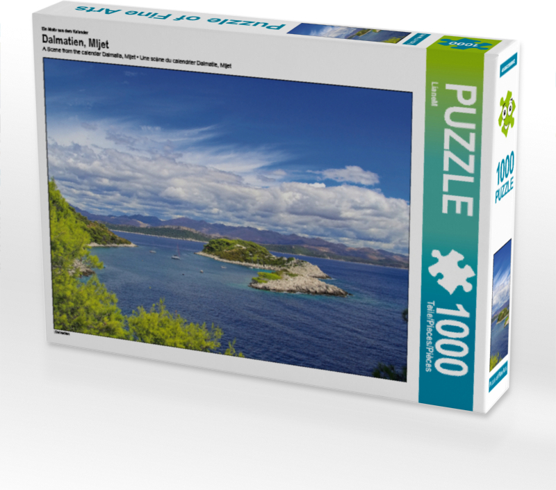 Calvendo Ein Motiv aus dem Kalender Dalmatien, Mljet 1000 Teile Puzzle quer 640x480mm, CALVENDO; 7368377