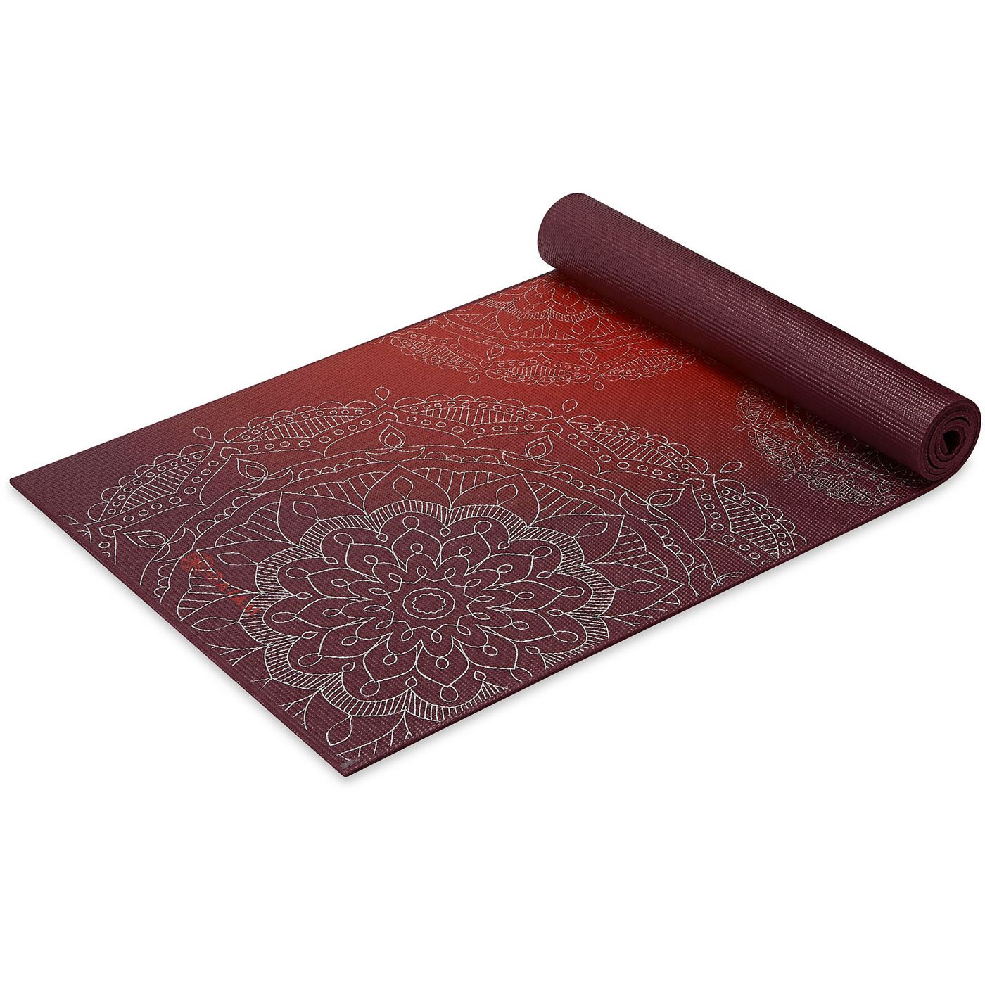 Gaiam 6mm Metallic Yoga Mat,Metallic Suns Metallic Sunset Metallic Sunset ONESIZE 1064551