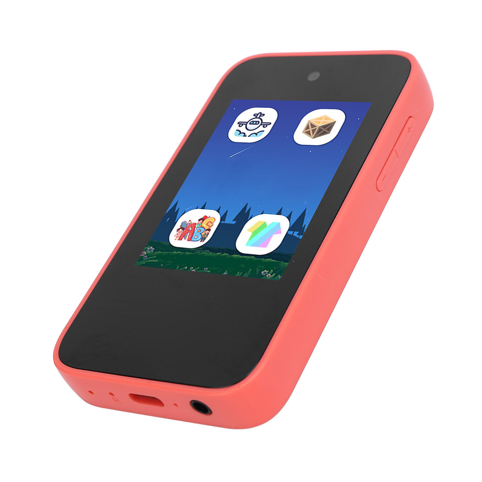 PTHTECHUS Telefono Portatile per Bambino, Smartphone per Bambini Giocattoli Elettronici educativi , Pink 02