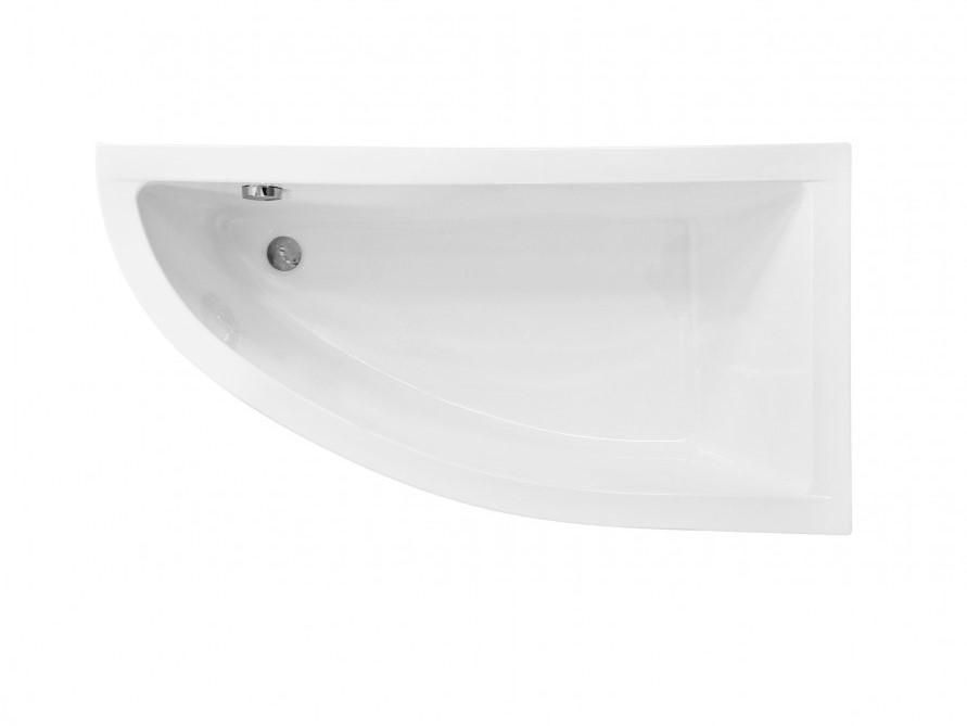 Badewanne PRAKTIKA 150 x 70 mit Füßen , mit Siphon (ohne Schürze ), rechte
