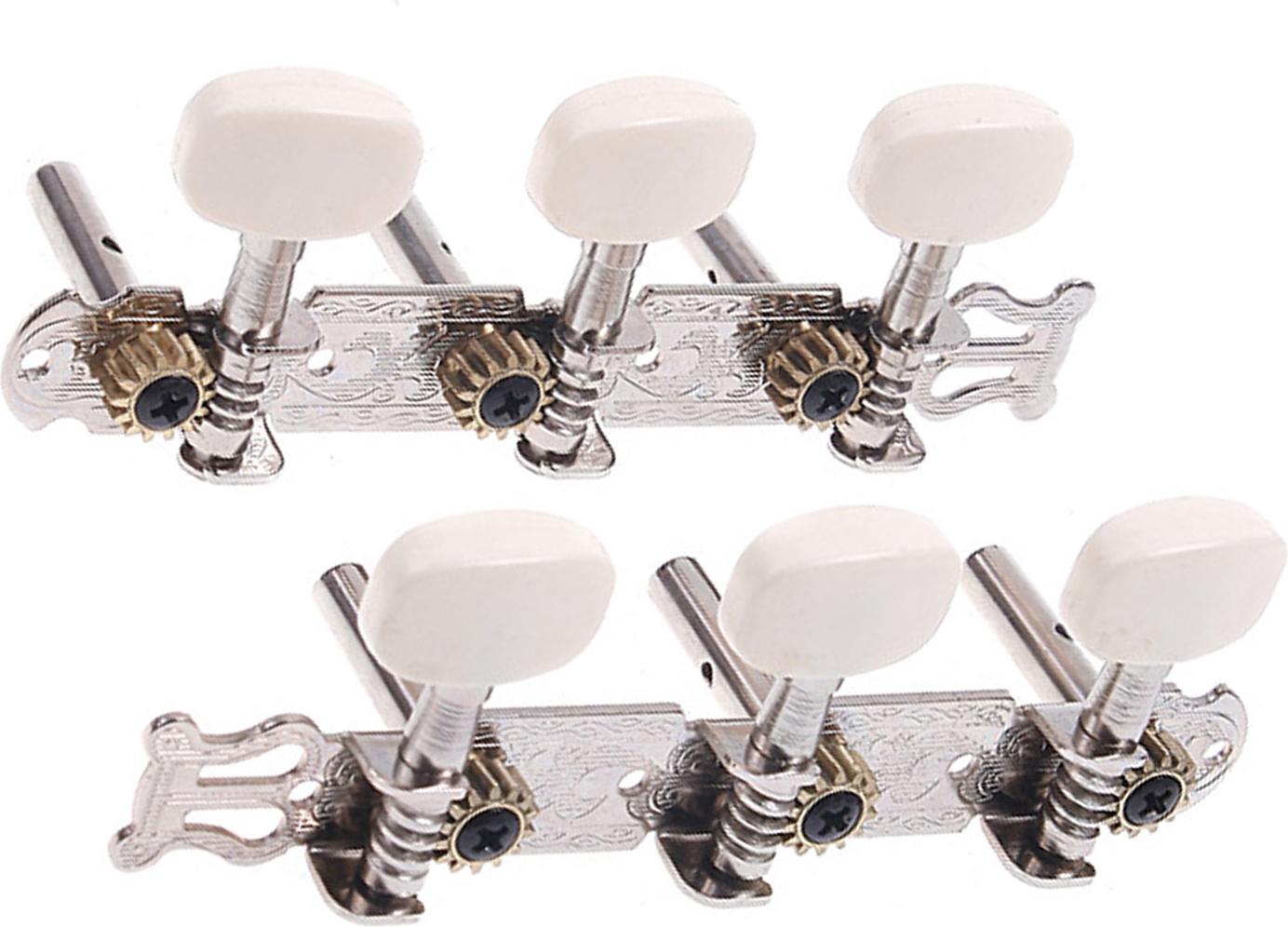 Cocosity 2pcs Klassische Gitarrenstimmen 35 -mm -Wellen -Gummi -Wei?maschinenk?pfe fr Akustische Klassische Gitarren