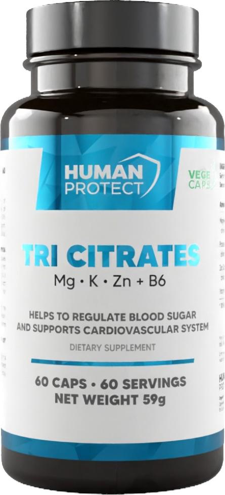 Human Protect | Tri Citrate | Magnesium + Potassium + Zinc