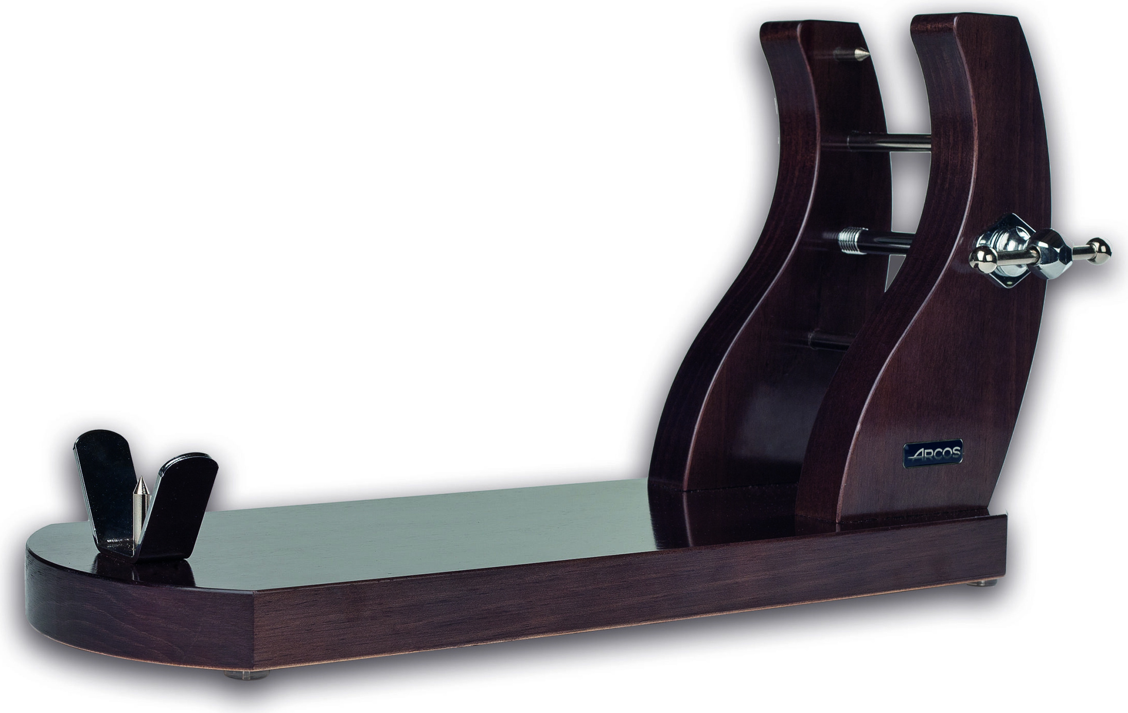 Schinkenständer - Arcos 683200 Schinkenständer aus Wenge-Holz, 50X19X28 Cm. Schinkenständer aus lackiertem Kiefernholz, die perfekte Ergänzung zu unseren Schinkenmessern.
