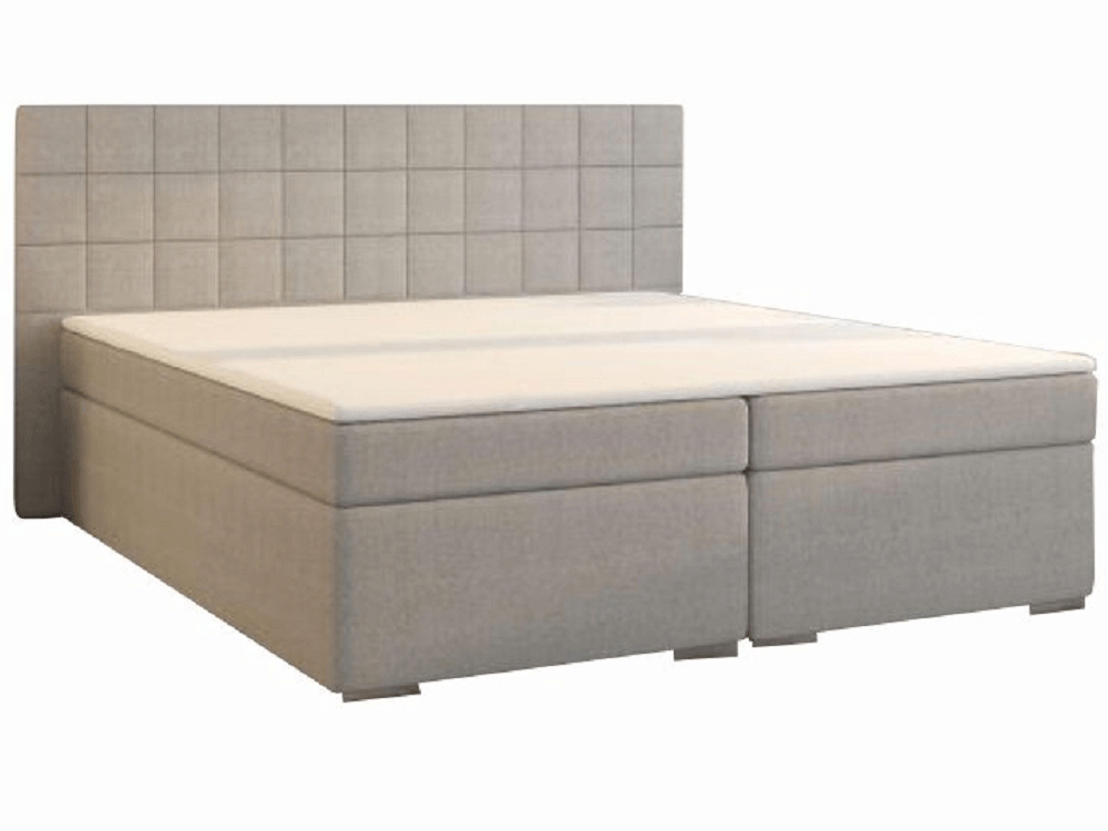 Kondela Boxspringová manželská posteľ Napoli Komfort 160 - sivá