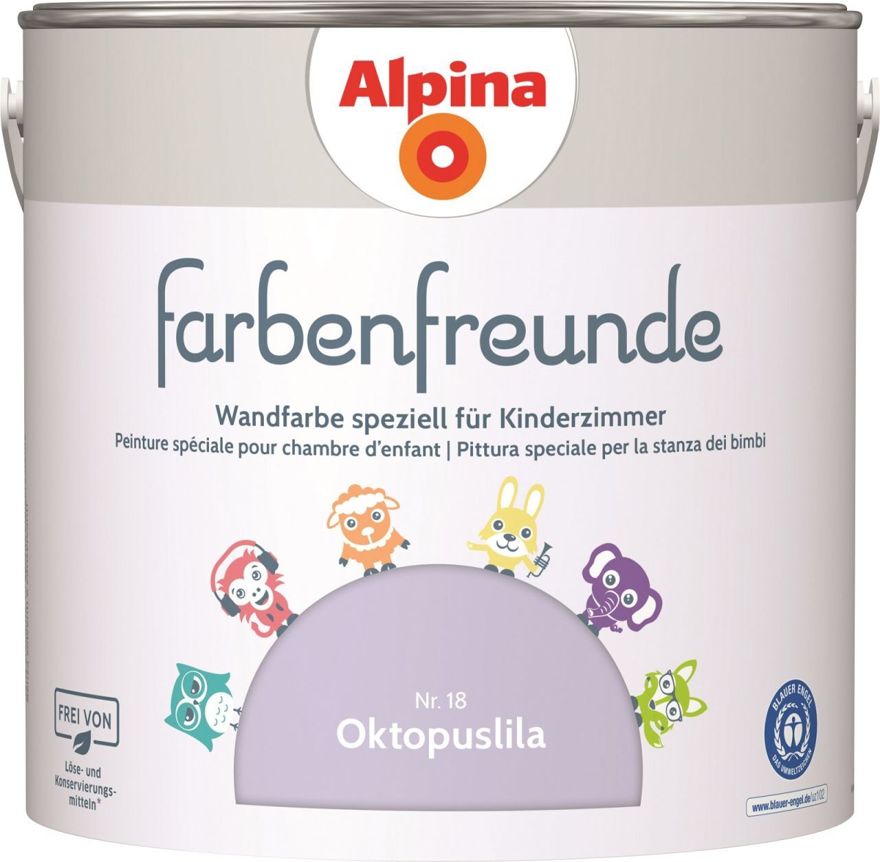 Alpina Farbenfreunde Nr. 18 oktopuslila 2,5 L matt 914049