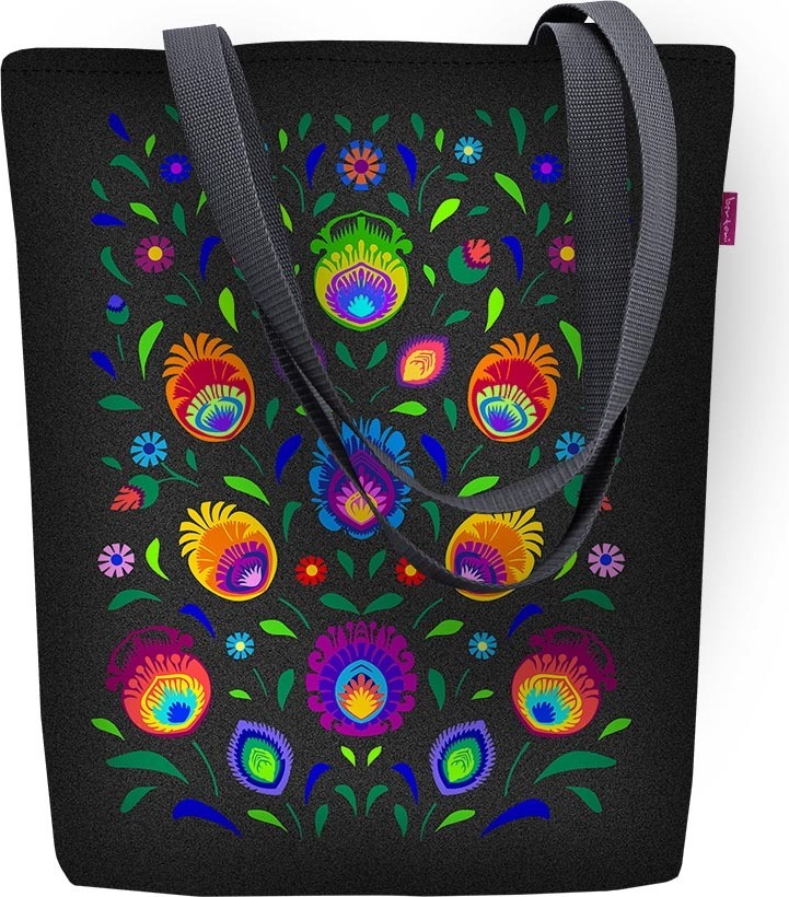 Bertoni Bedruckte Canvas-Tasche SUNNY 36x40 cm Umhängetasche - Oberek