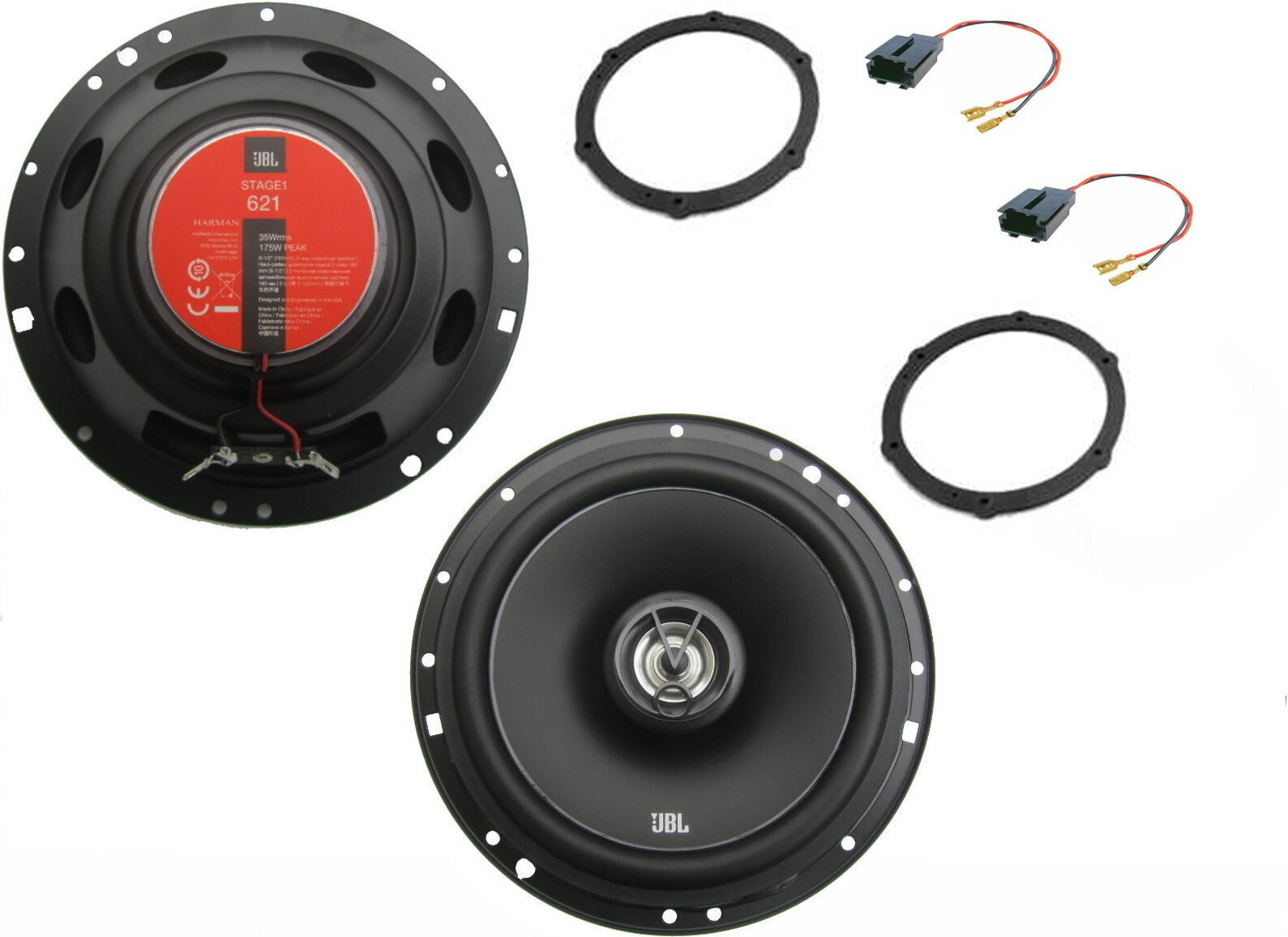 DSX JBL Lautsprecher Set für Peugeot Partner Bj 16-21 Tür vorne 350 Watt jblpeugeotpartner621