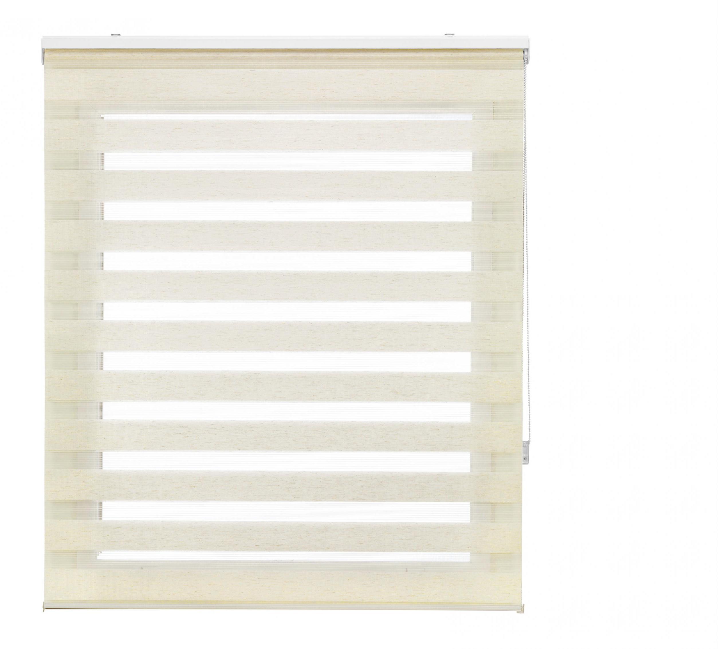 Purline Zweifarbiges Tag und Nacht - Rollo mit Doppelstoff und Haspelkette