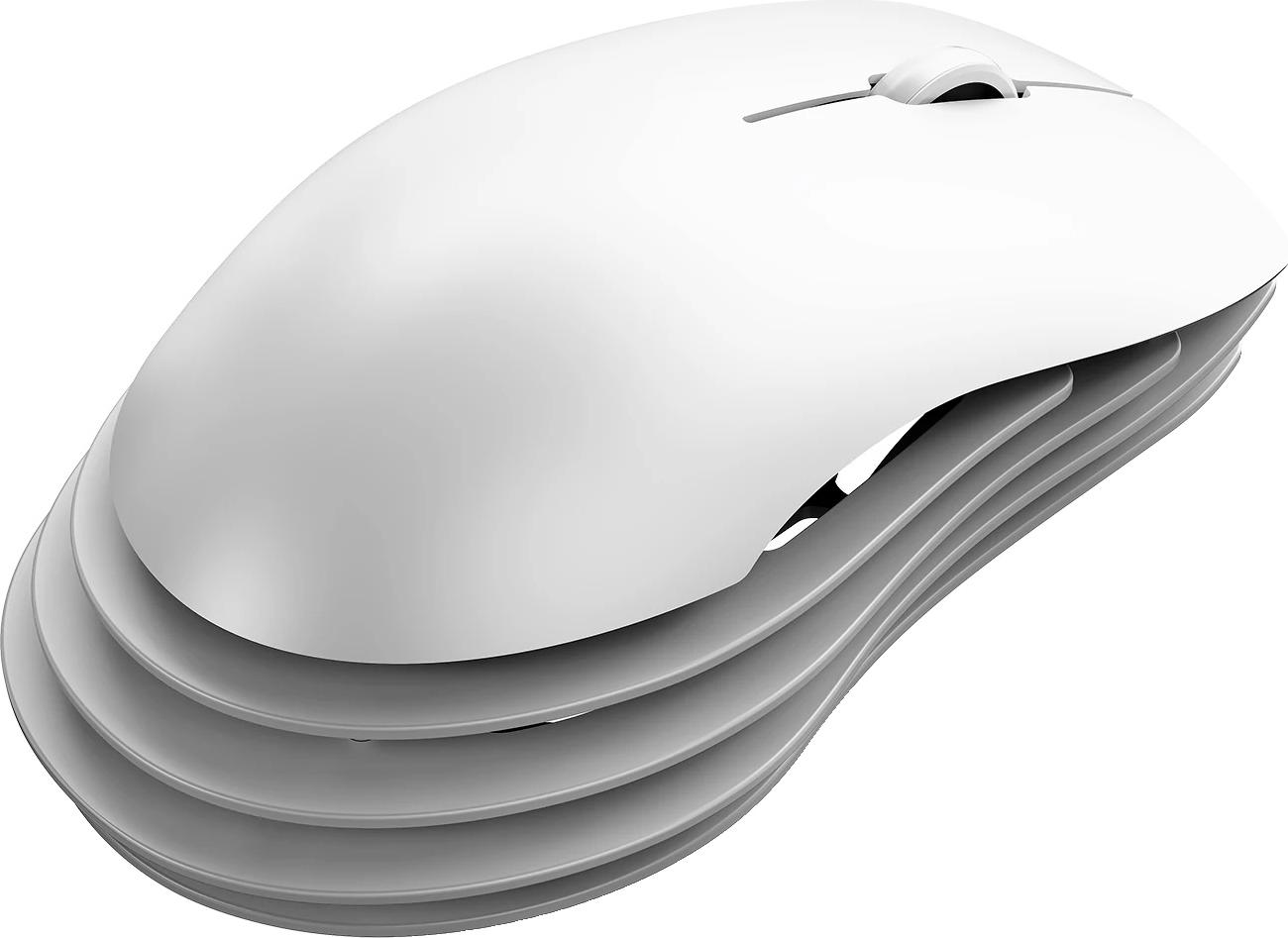 Bezdrôtová myš, bezdrôtová, Bluetooth, s funkciou viacerých zariadení, biela