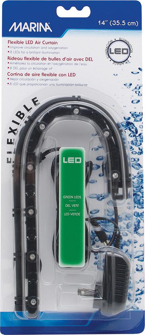 Marina Flexibler LED-Luftvorhang grün, Länge: 35,5 cm A948